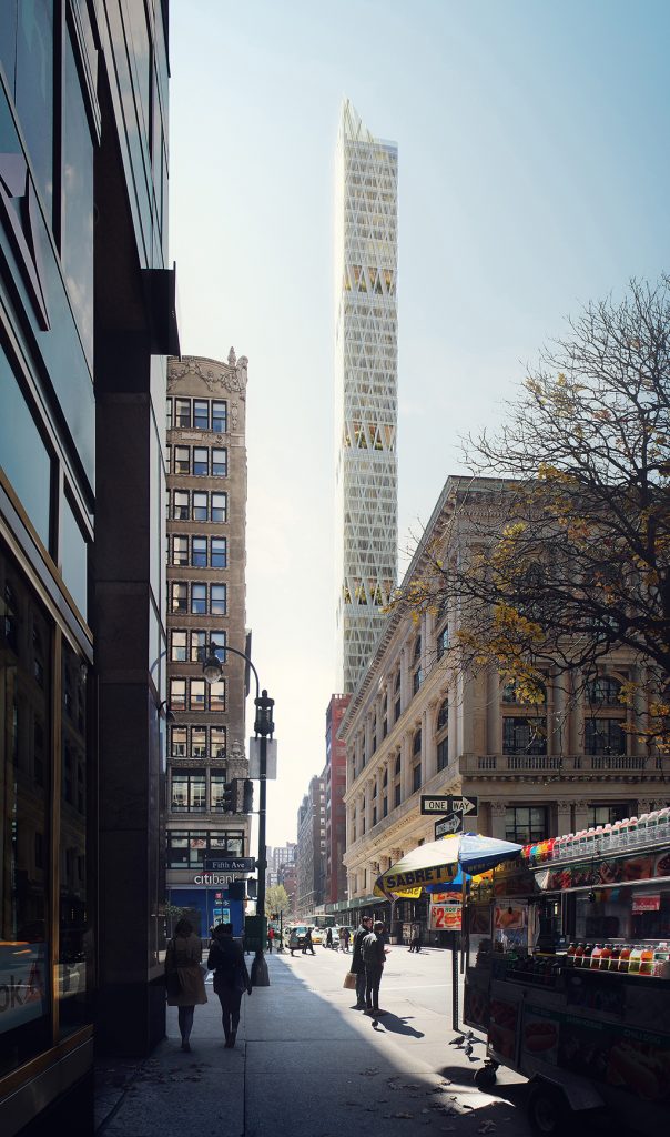 Perkins+Will, 12 East 37th Street Residential Tower, New York | Rendering by Perkins+Will / MIR