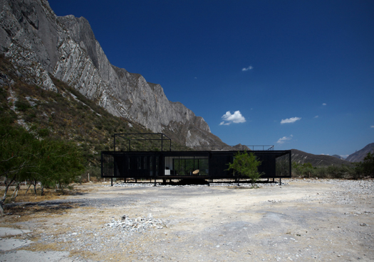 Casa de Madera (above) and Casa Huastok (below) by S–AR both float above the ground. Photographs courtesy of the architects.