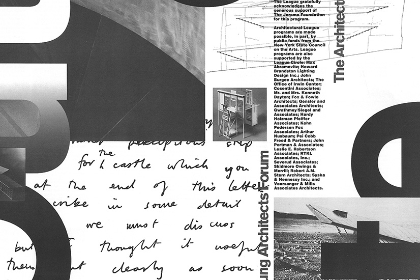 League Prize 1990: Out of Site - The Architectural League of New York