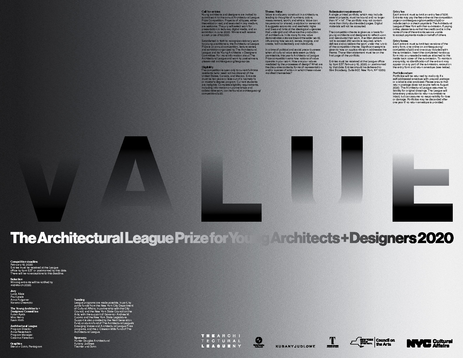 League Prize 2020 Value The Architectural League Of New York